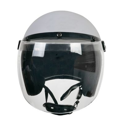 Casque de moto rétro pour la protection de la tête blanc et personnalisable XL
