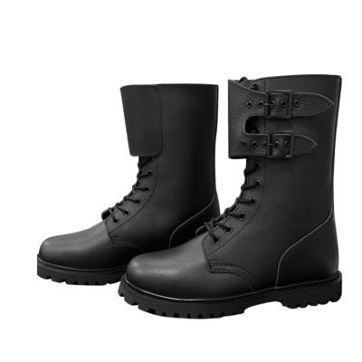 Chaussures d'automne en cuir de vache noir pour homme avec semelle en caoutchouc