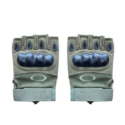 Précautions et protection maximales Gants en cuir en microfibre antidérapant à demi-doigt et à poignet dur