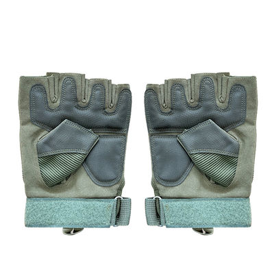 Précautions et protection maximales Gants en cuir en microfibre antidérapant à demi-doigt et à poignet dur