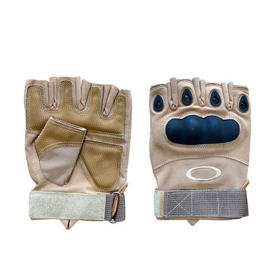 Précautions et protection maximales Gants en cuir en microfibre antidérapant à demi-doigt et à poignet dur