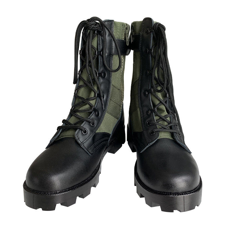 Bottes en toile durables en cuir noir pour hommes à filet pour le camping et la randonnée en plein air