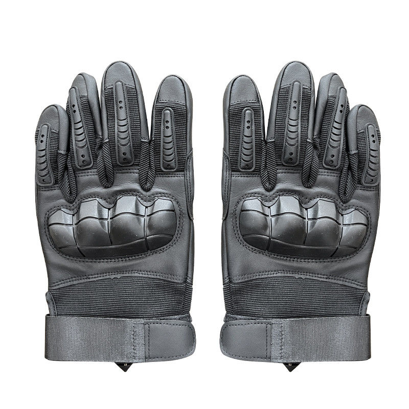 Gants d'entraînement à la main entiers de couleur noire personnalisés avec protection et fentes