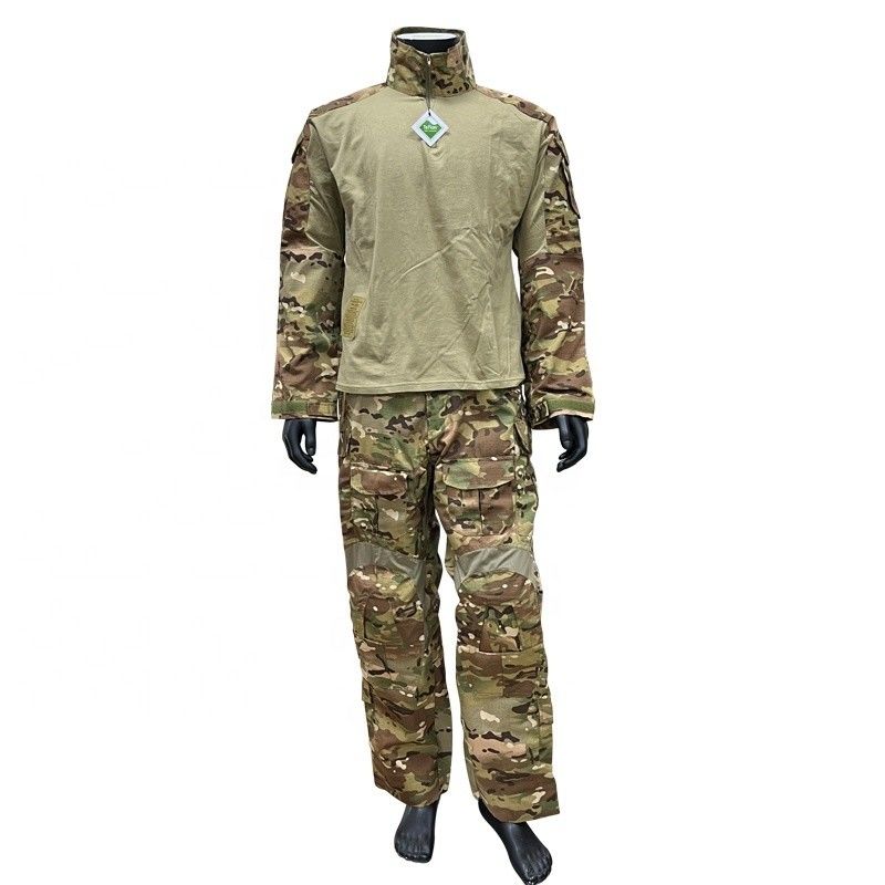 65% de polyester 35% de coton Uniforme de formation CP Couleur de la grenouille