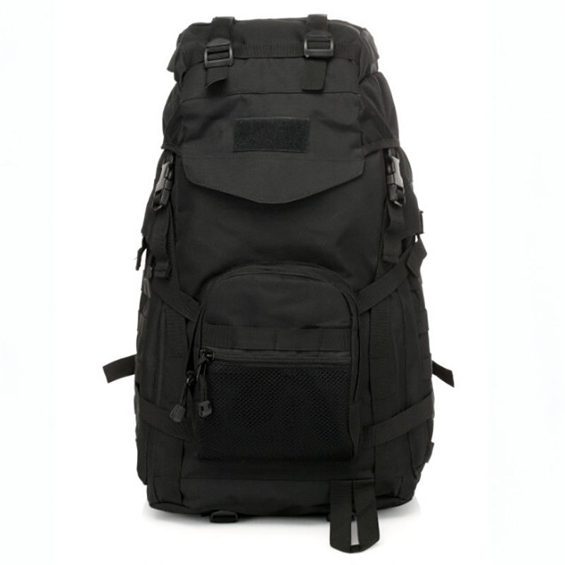 Sac à dos noir de grande capacité pour les sports en plein air en PVC et en polyester 600D