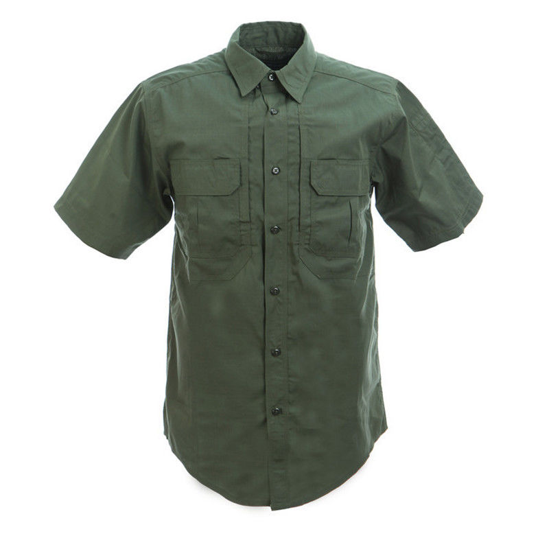 Shirt d'entraînement en style vert militaire pour un poids léger résistant à l'usure respirant