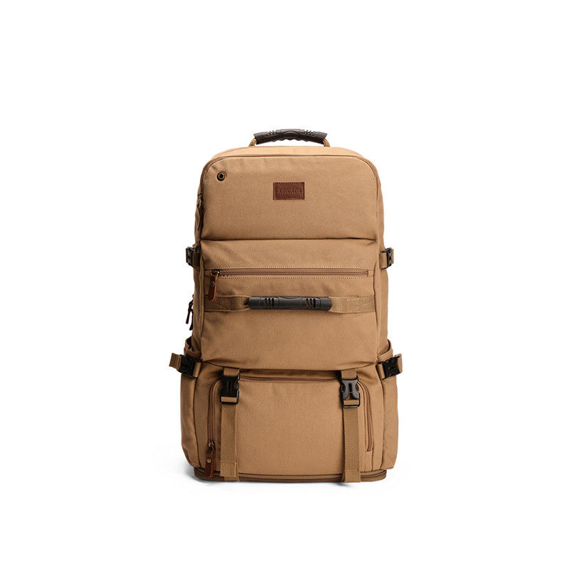 Sac à dos en toile extensible fermeture à fermeture à glissière pour hommes sac d'extérieur léger et durable