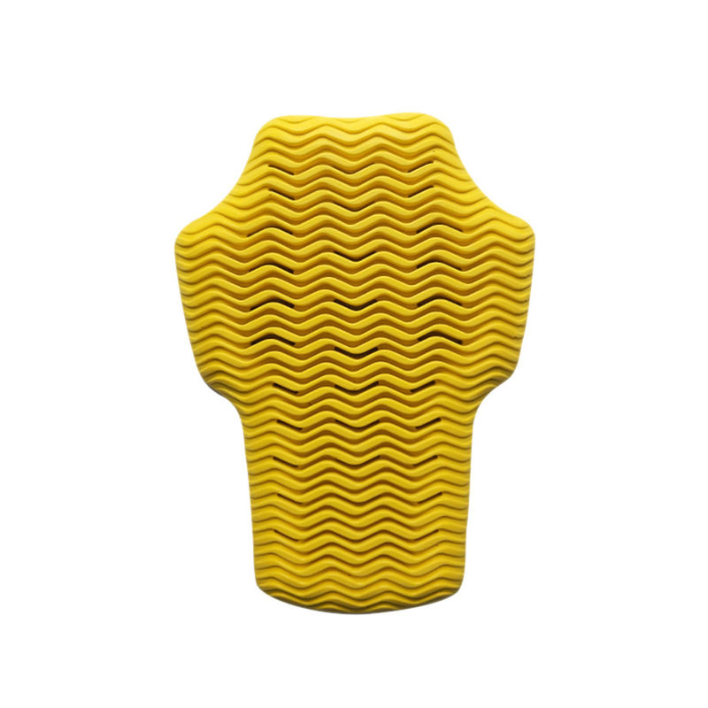 Insert de veste de moto en PU à mémoire jaune douce et respirante avec fonction antidérapante