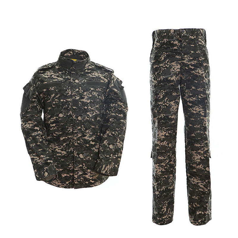 Fusion sans couture en plein air randonnée Travail de formation Costume à manches longues Chemises Pantalon ACU Hommes Uniforme de camouflage