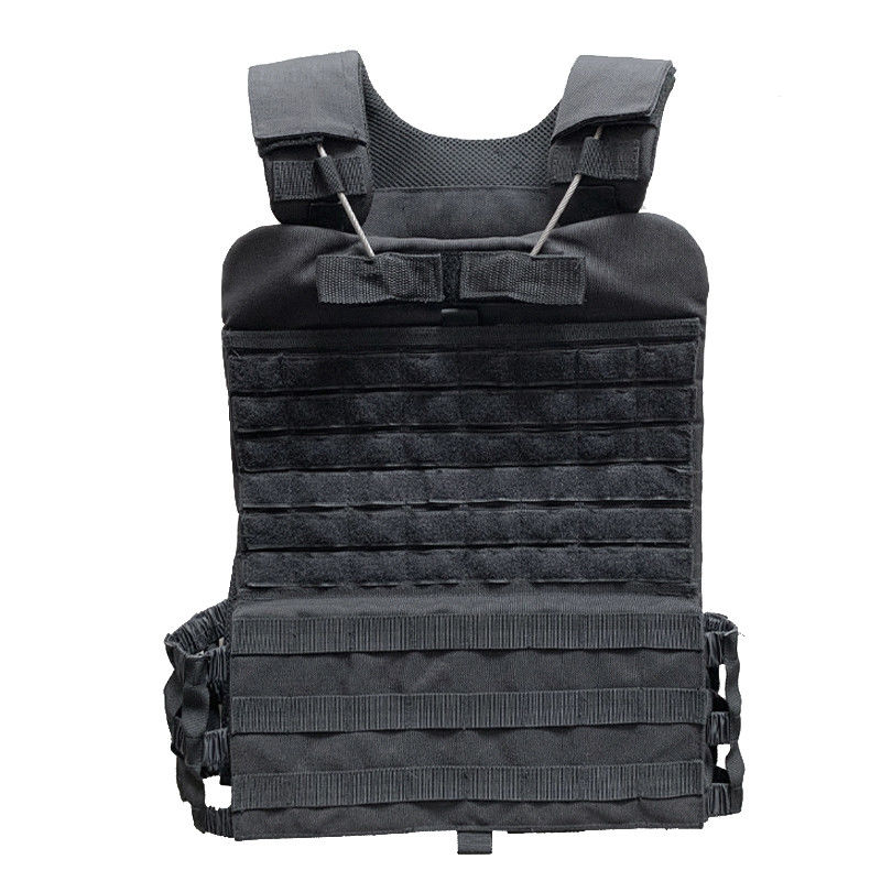 Veste d'entraînement S-XXL noire pour sports de plein air avec équipement essentiel du système de décharge rapide