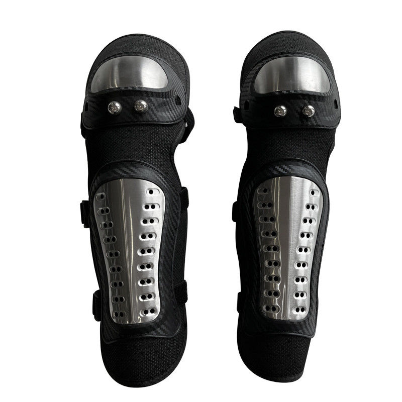 Logo personnalisé Protecteurs de jambes en acier et en EVA pour les compétitions de moto professionnelles