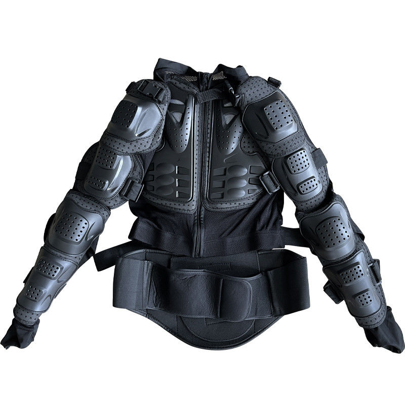 Protecteur tout-terrain, combinaison de moto noire avec taille M et autres protecteurs