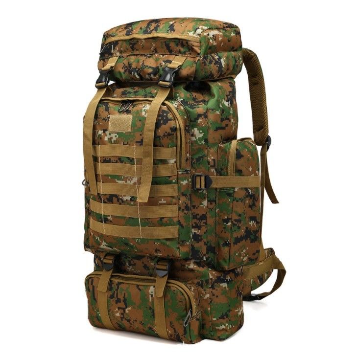 Ceintures et boucles de haute résistance 80L capacité sac à dos imperméable en tissu Oxford 900D