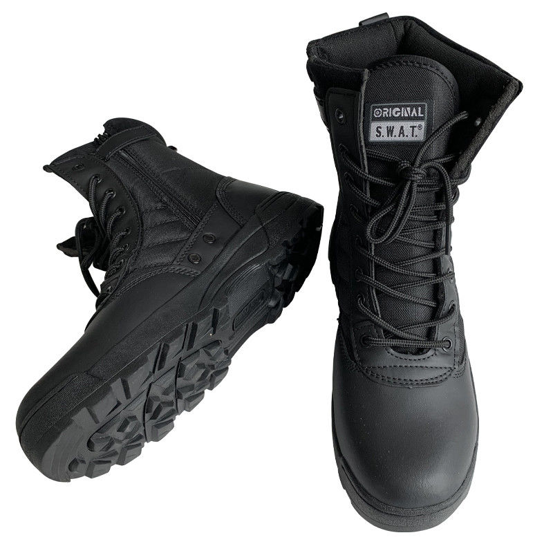 Chaussures de sécurité en cuir en microfibre avec semelle en caoutchouc de taille 38-47