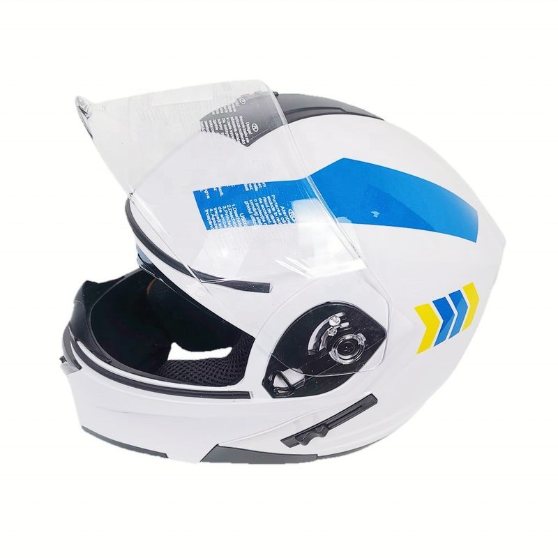 Casque de vélo de moto à visage complet Visors PC pour vélo de rue de taille XL Casque ABS de vélo de moto de tourisme