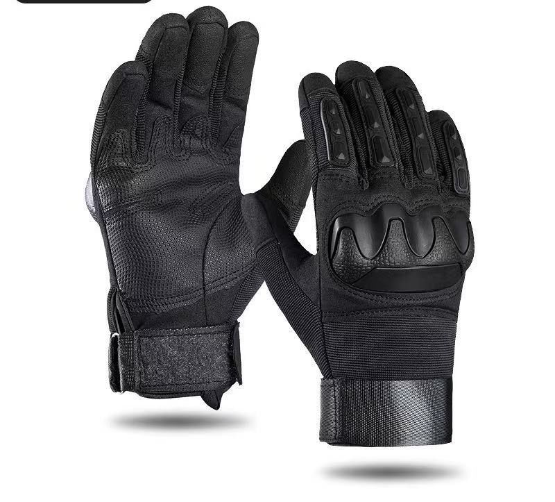 Gants à manches en microfibre de cuir de palme à manches rigides antidérapantes, avec poignet en crochet et boucle