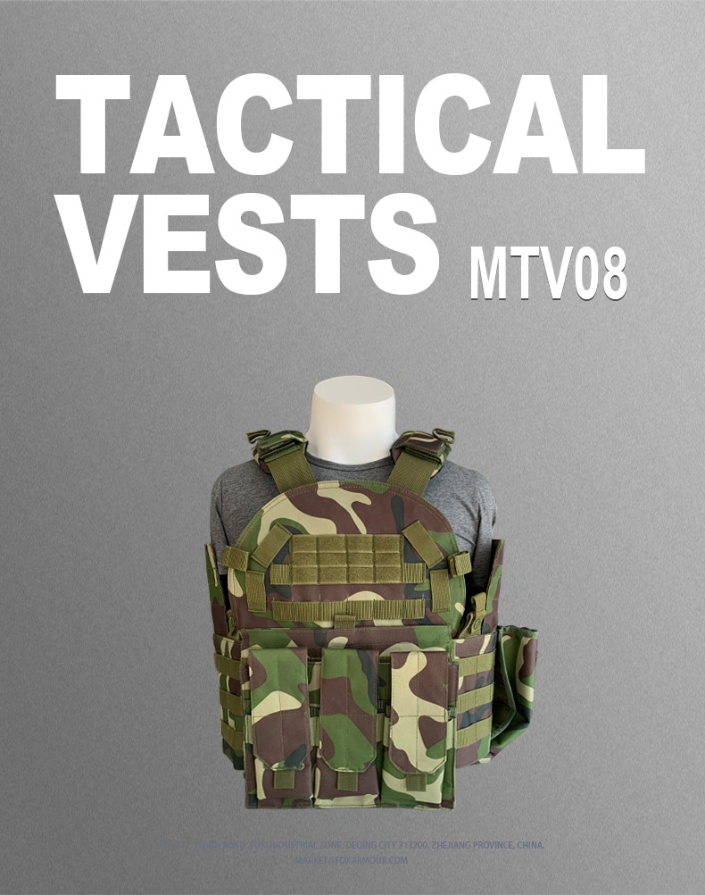 MTV08 Camouflage gilet tactique respirant avec système Molle 0
