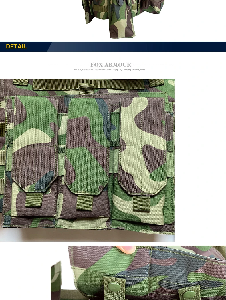 MTV08 Camouflage gilet tactique respirant avec système Molle 4