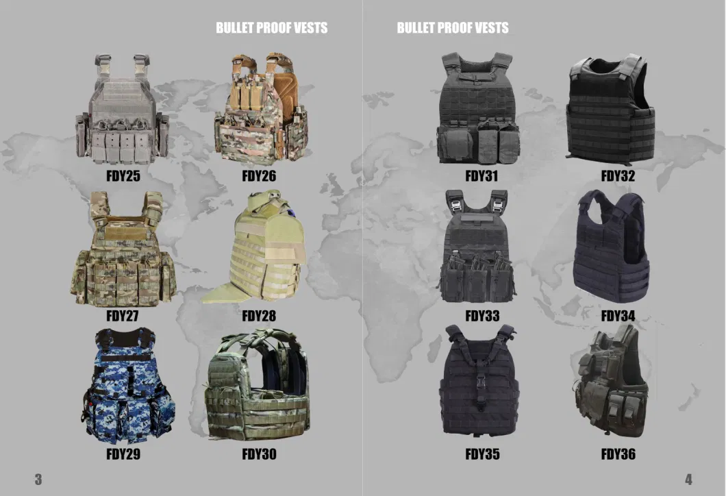FDY008 Équipement de police pour les forces de l'ordre Veste blindée militaire tactique de niveau 3 10