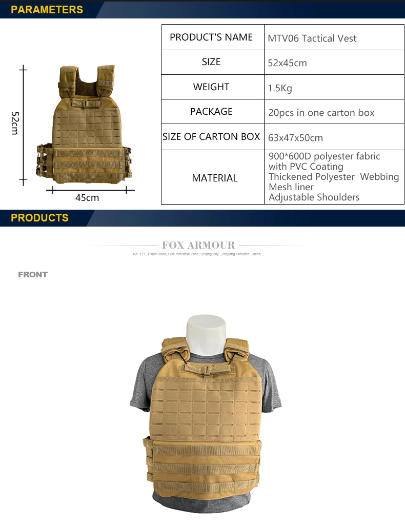 MTV06 gilet respirant extérieur pour les forces de l'ordre et les opérations tactiques 2
